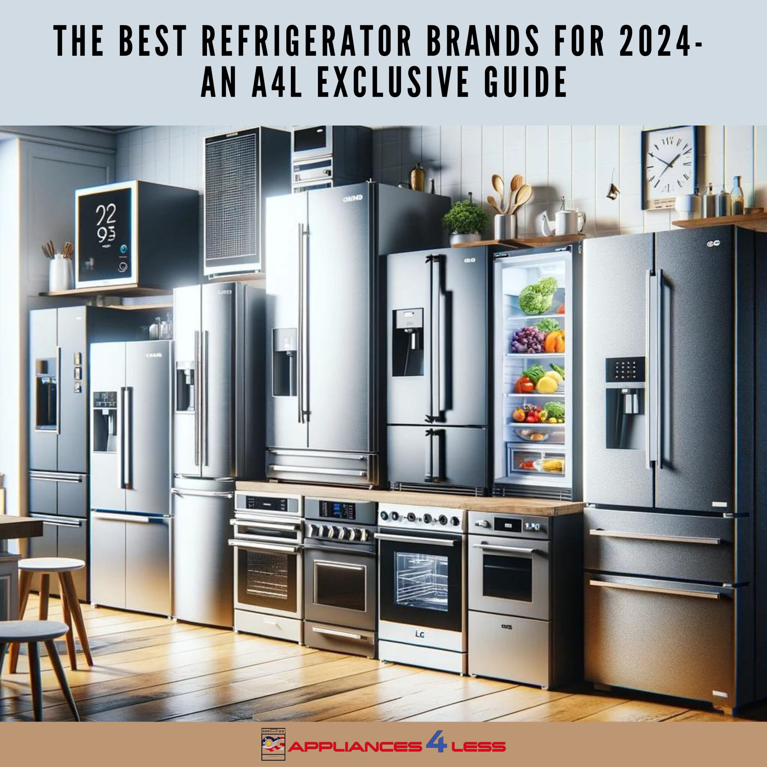 Top Refrigerator Brands 2024 Exclusive Guide by A4L Appliances 4 Less