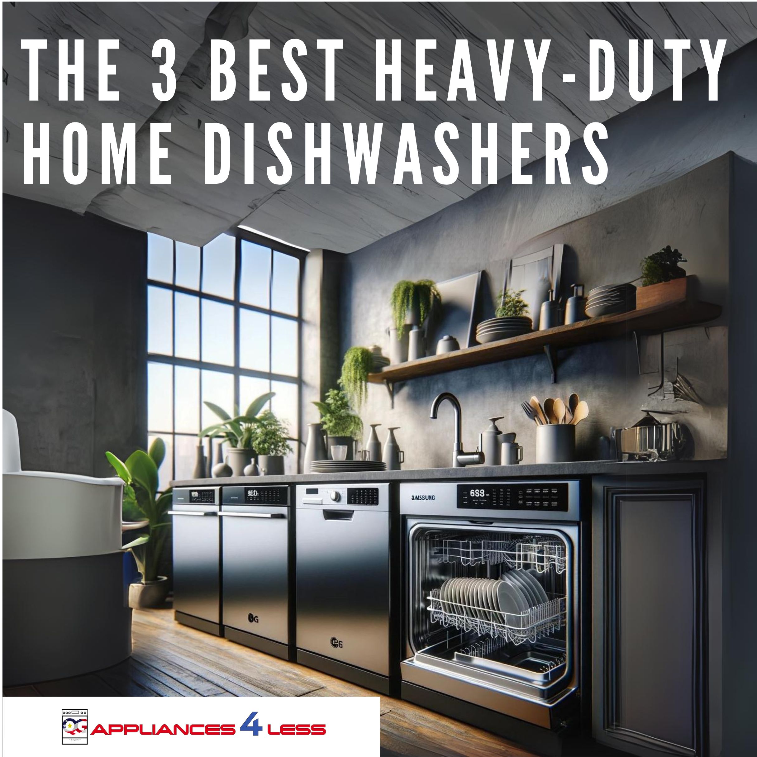 Top 3 HeavyDuty Dishwashers LG, Samsung, GE & QG Appliances 4 Less