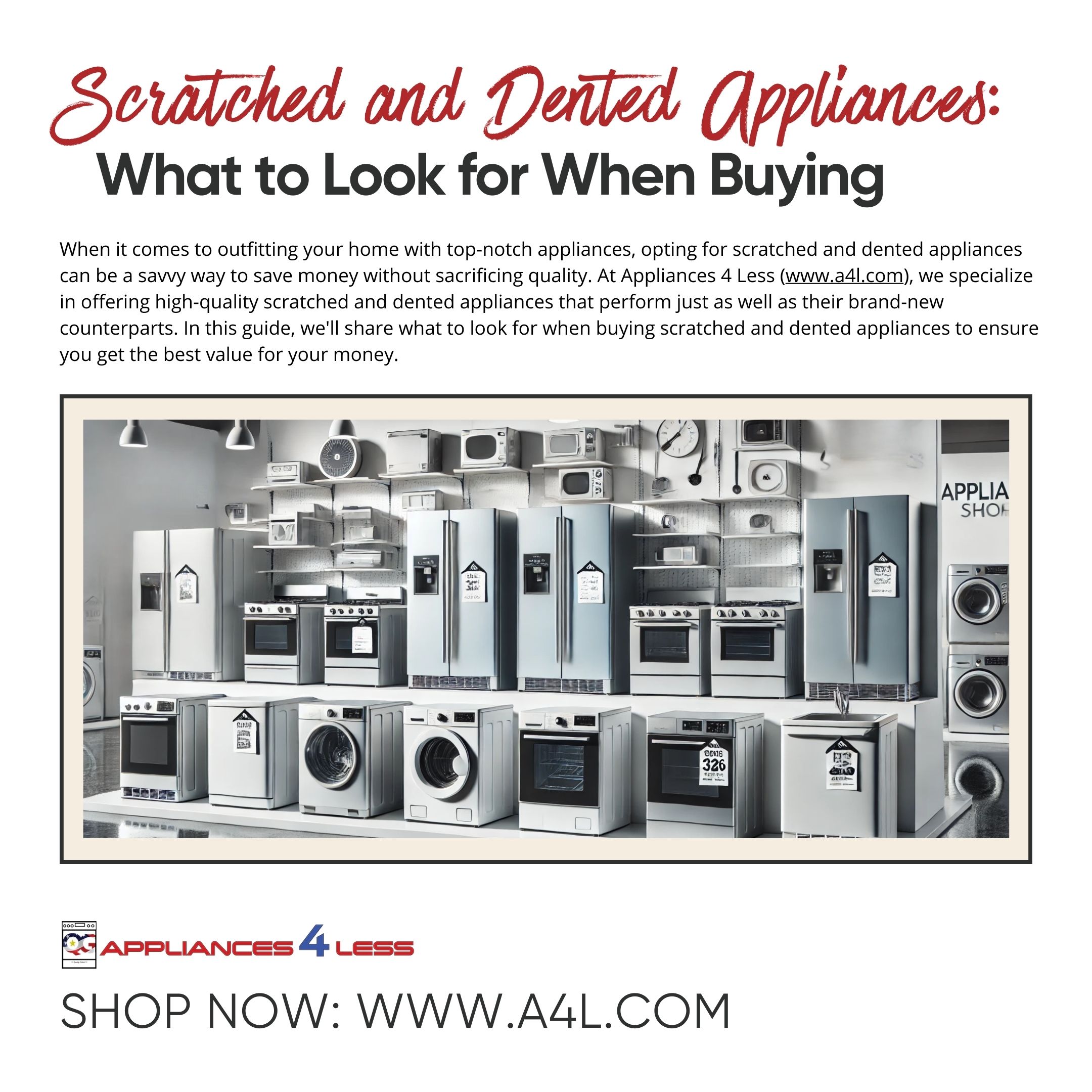 Scratched and Dented Appliances Smart Buying Tips Appliances 4 Less