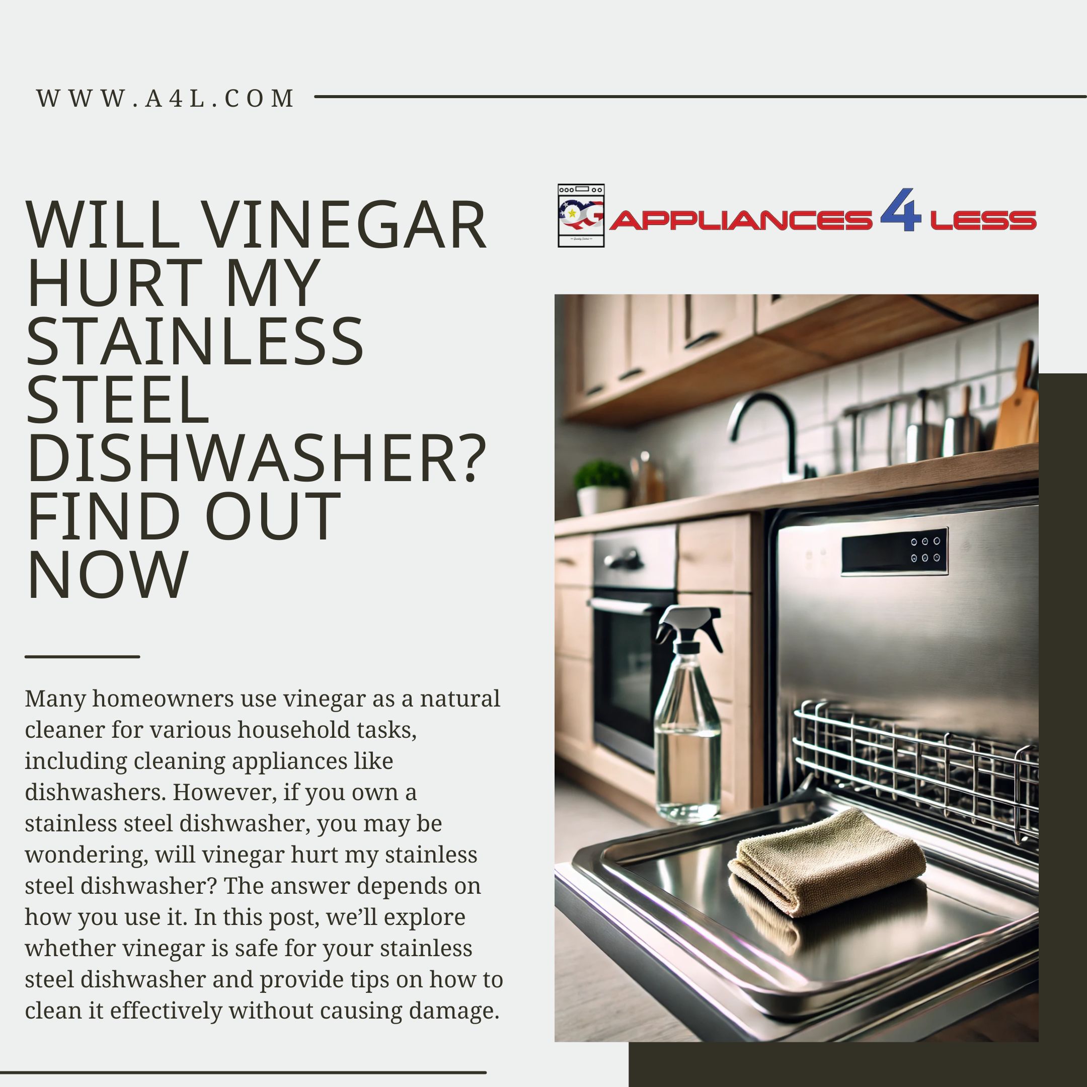 Will Vinegar Hurt My Stainless Steel Dishwasher? Find Out Now