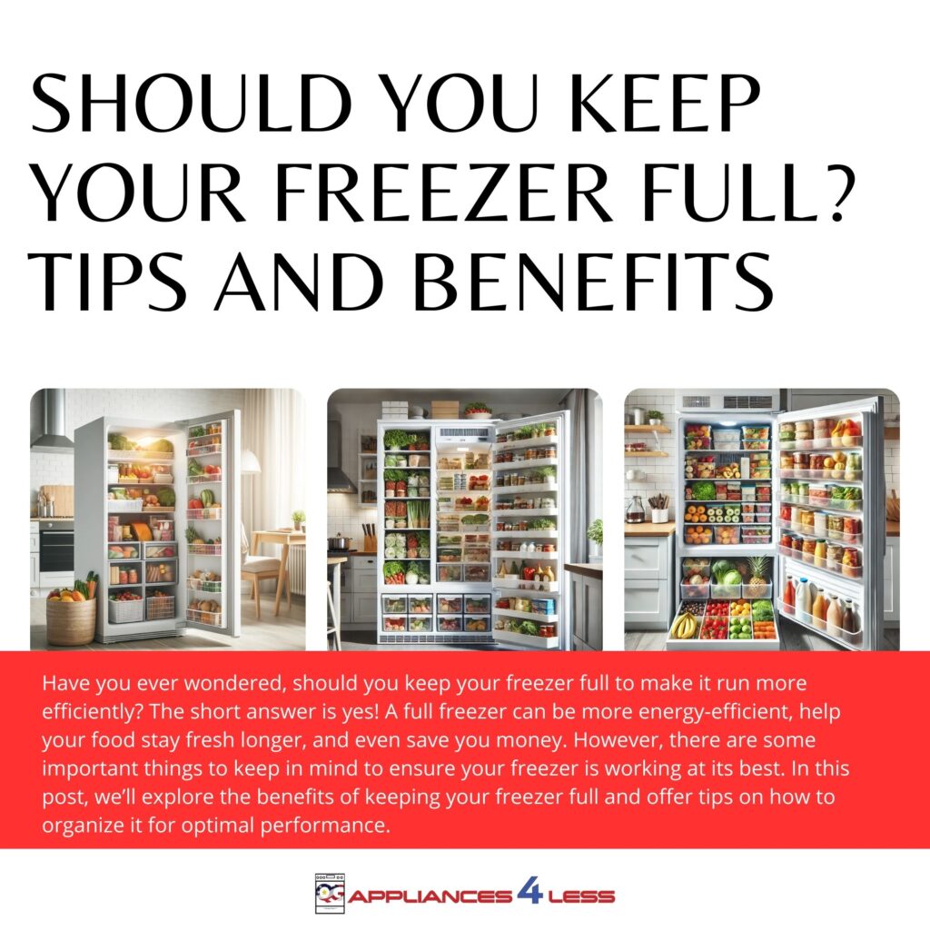 Should you keep your freezer full