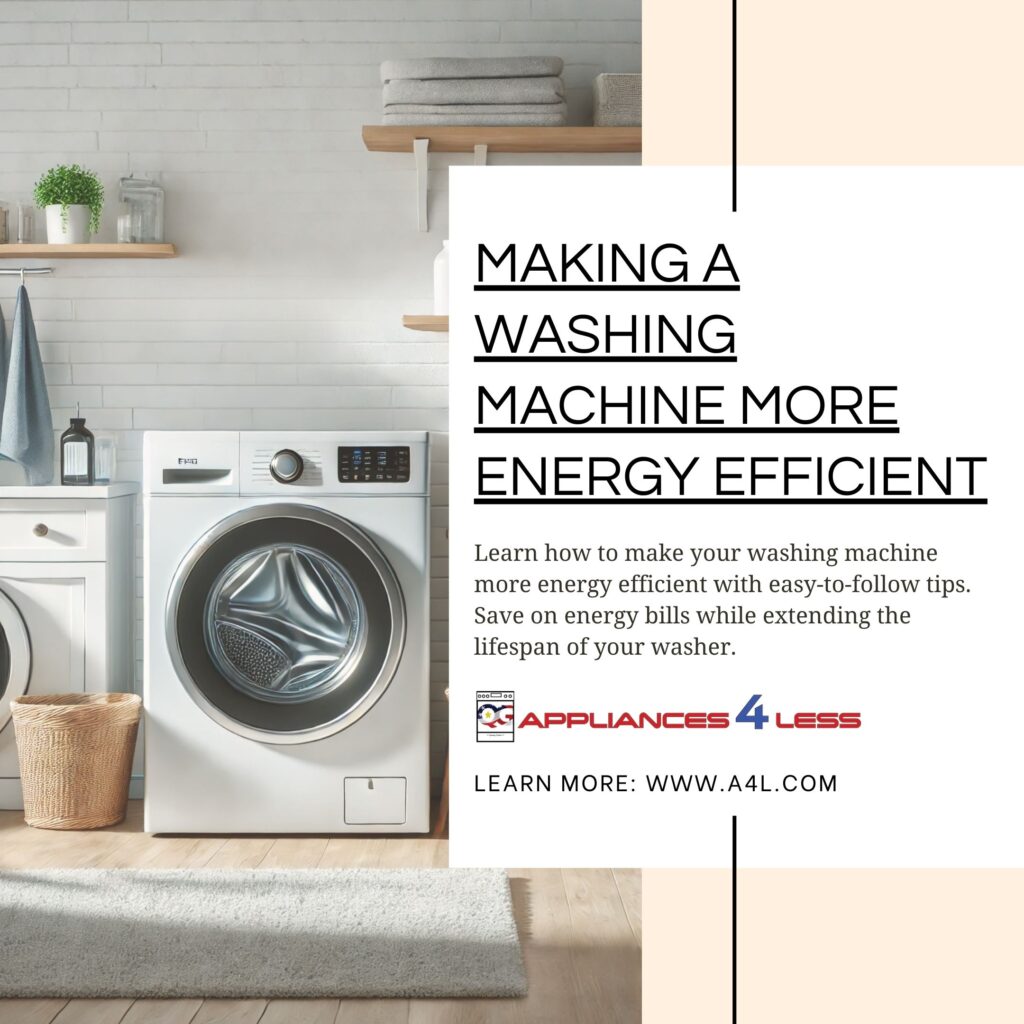 Making a washing machine more energy efficient