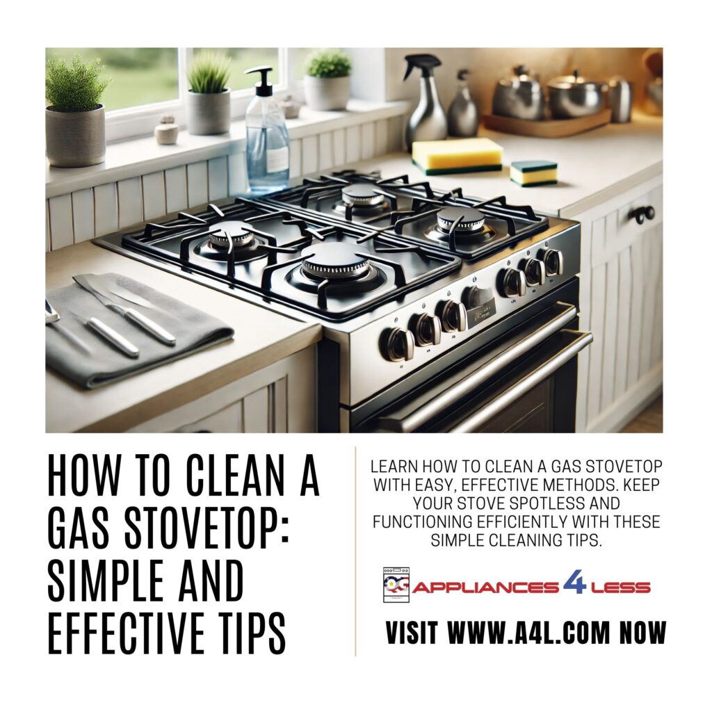 How to clean a gas stovetop