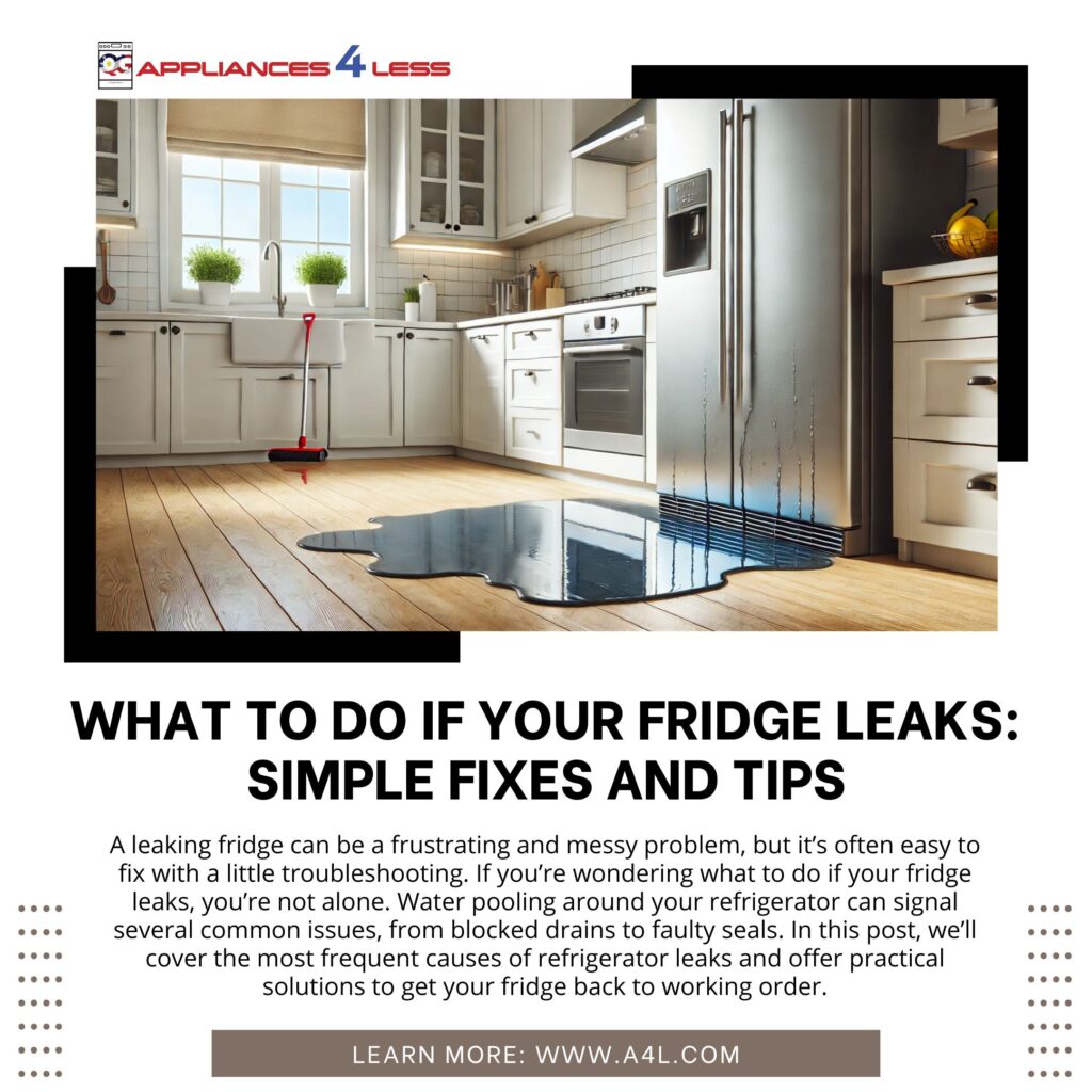 What to do if your fridge leaks