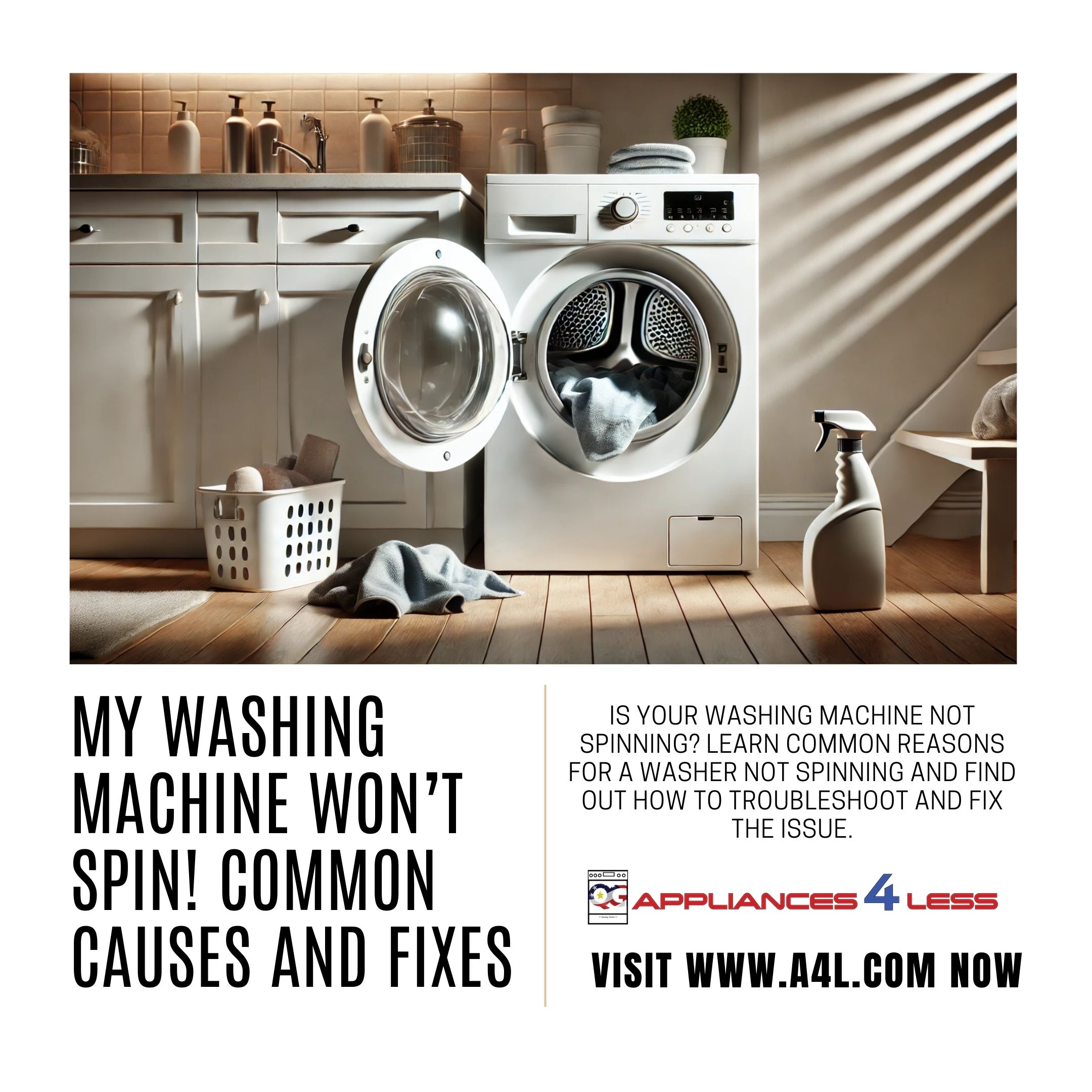 My Washing Machine Won’t Spin Causes and Fixes Appliances 4 Less