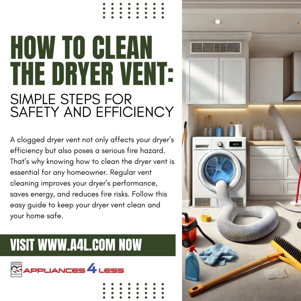 How to clean the dryer vent