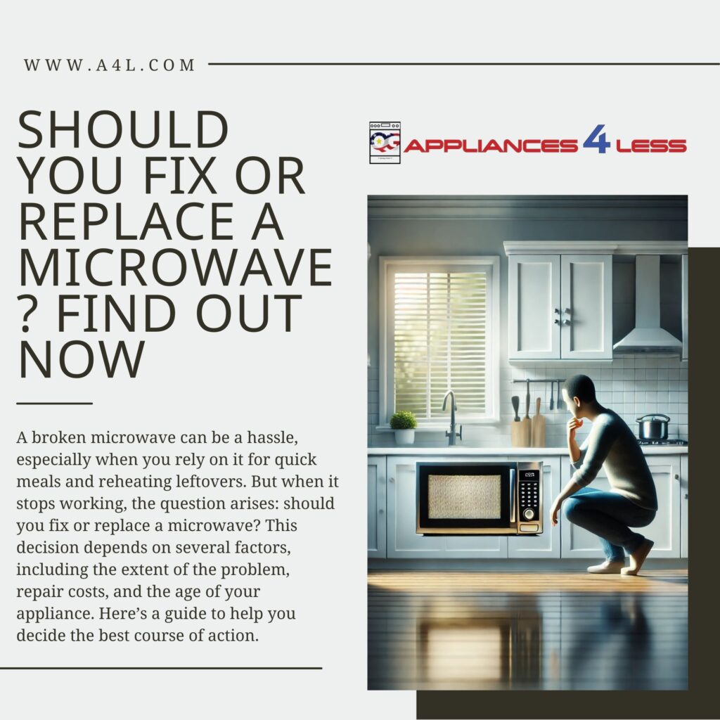 Should you fix or replace a microwave