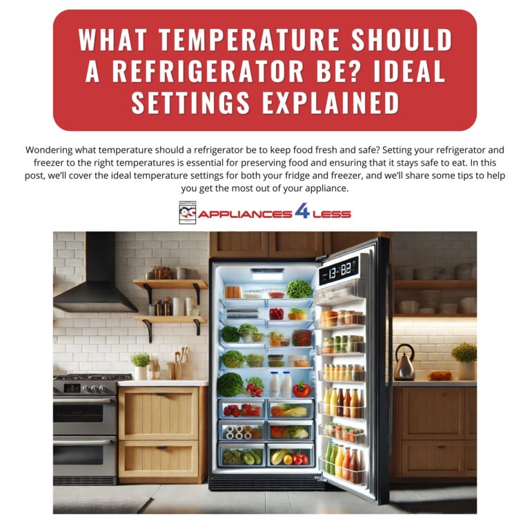 What temperature should a refrigerator be