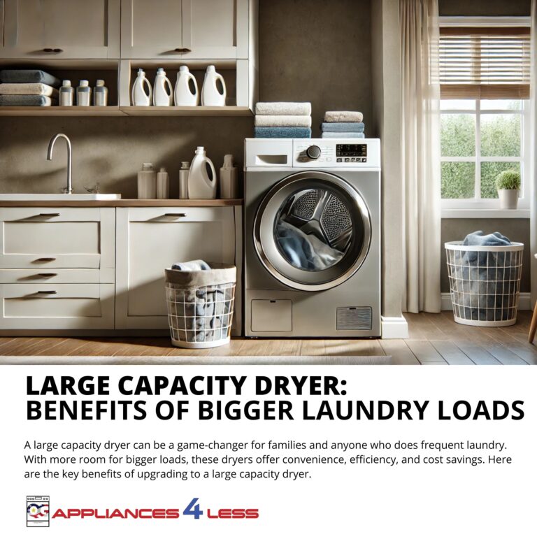 Large capacity dryer benefits