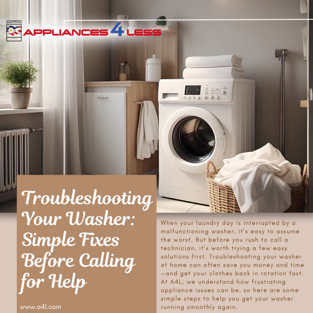 Troubleshooting your washer