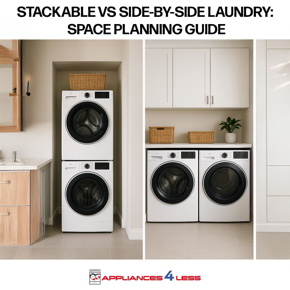 Stackable vs side-by-side laundry