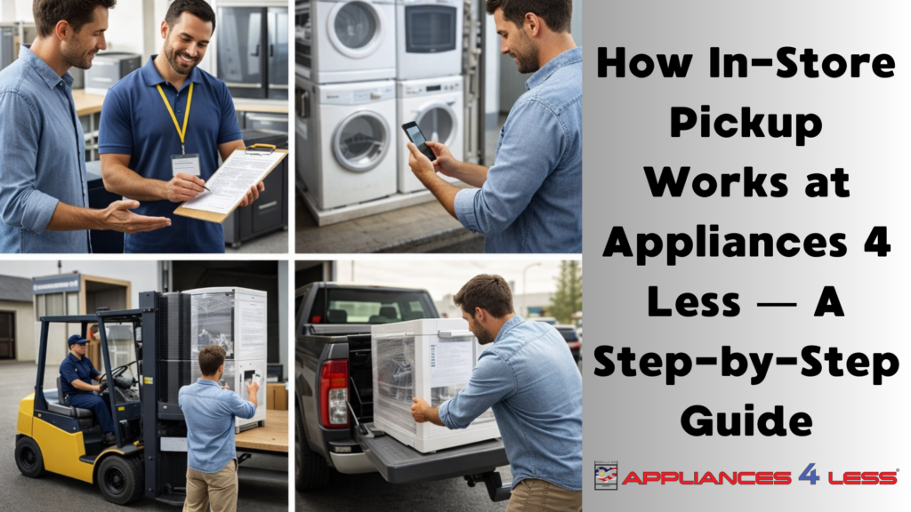 In Store Pickup Guide at Appliances 4 Less