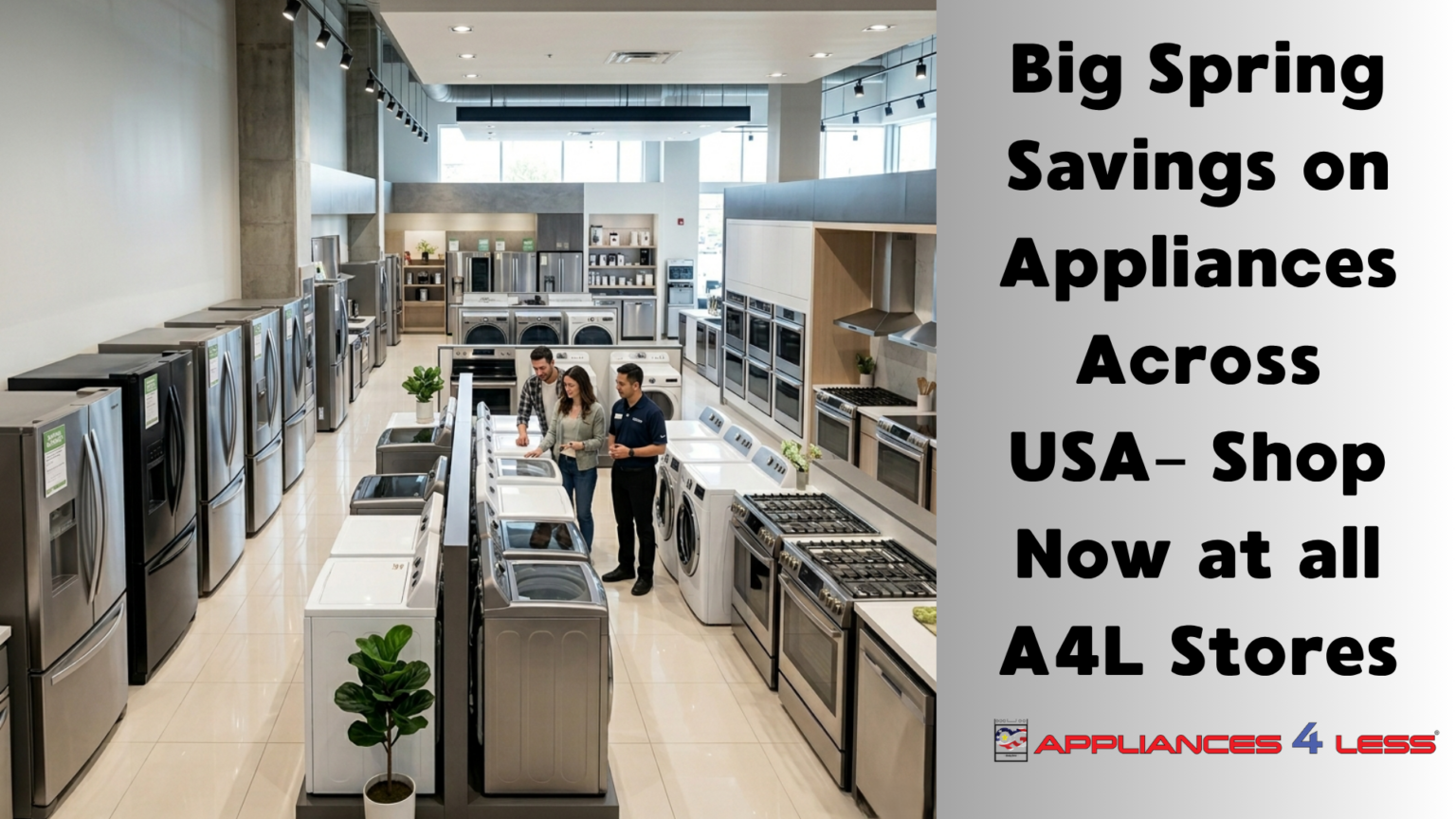 Spring Savings on Appliances – Shop Now at Appliances 4 Less ...