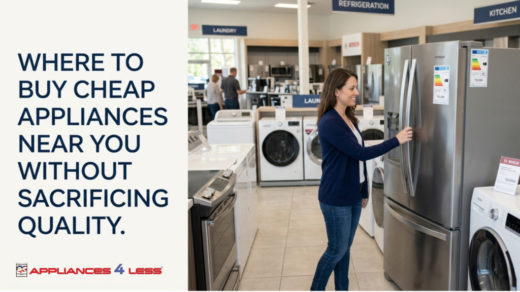 Where to buy cheap appliances near you without sacrificing quality